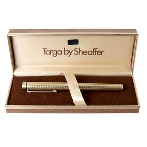 [Используется] Sheaffer Targa Targa Gold Gold Fountain Fountain Pen Blue Ink Gold Pen Tip 14k 585 NT Rank Rank