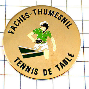  значок * настольный теннис стол теннис игрок * Франция ограничение булавка z* редкость . Vintage было использовано булавка bachi