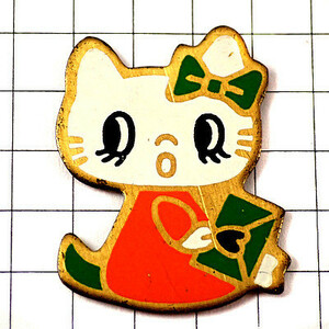  pin badge * letter . Kitty Chan manner * France limitation pin z* rare . Vintage thing pin bachi