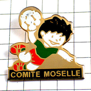  pin badge * handball player Jump man * France limitation pin z* rare . Vintage thing pin bachi