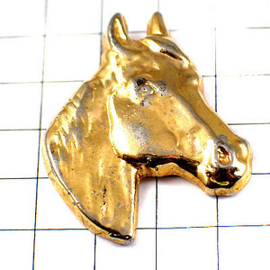  pin badge * horse. head Gold gold color * France limitation pin z* rare . Vintage thing pin bachi