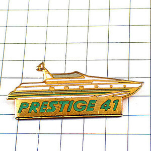  pin badge * white motorboat boat * France limitation pin z* rare . Vintage thing pin bachi