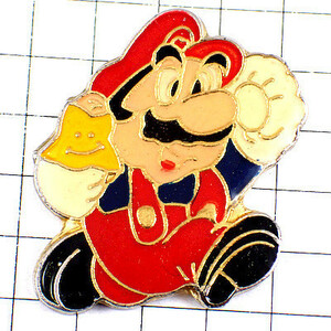  pin badge * Super Mario Brothers nintendo Star star . having runs * France limitation pin z* rare . Vintage thing pin bachi