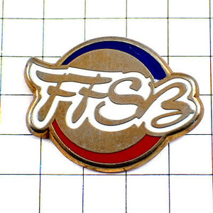  pin badge *FFSB bowling association tricolor blue white red * France limitation pin z* rare . Vintage thing pin bachi