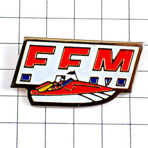  pin badge * motorboat red high speed boat * France limitation pin z* rare . Vintage thing pin bachi