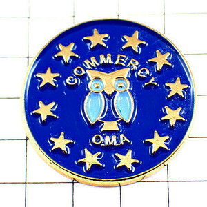  pin badge * owl . ear zk Aoitori EU Europe ream .. flag. star * France limitation pin z* rare . Vintage thing pin bachi