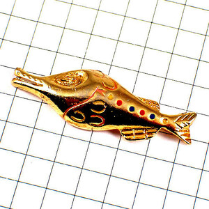  pin badge * fish Gold gold color * France limitation pin z* rare . Vintage thing pin bachi