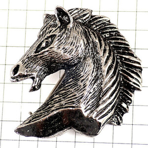  brooch * horse silver silver color * France limitation antique * rare . Vintage thing 