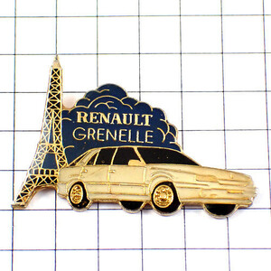 Значок Pin Renault Car и Eiffel Tower ◆ France Limited Pins ◆ Редкая винтажная партия