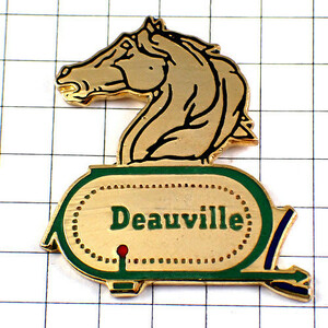  pin badge * gold color. horse. neck do- vi ru horse racing place * France limitation pin z* rare . Vintage thing pin bachi