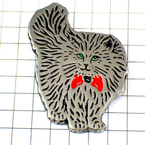  pin badge * red ribbon. fsafsa cat * France limitation pin z* rare . Vintage thing pin bachi