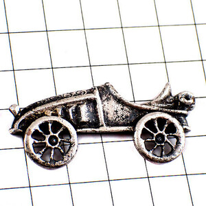  pin badge * Old car car silver silver color open car * France limitation pin z* rare . Vintage thing pin bachi