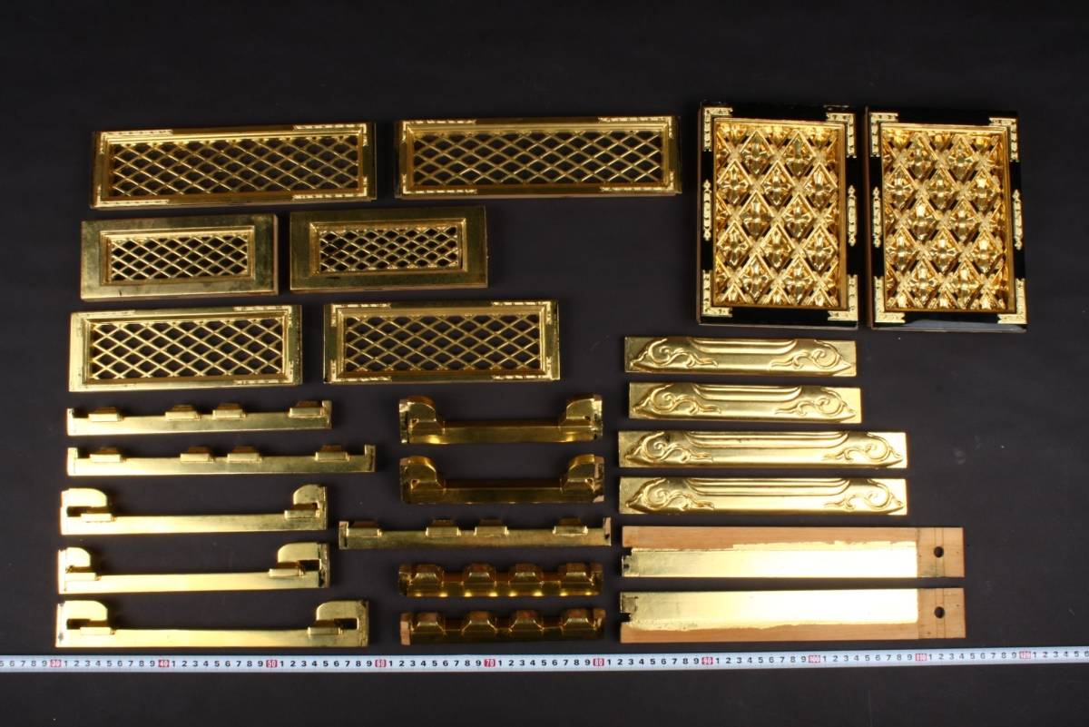 最終値下 展示品 瓔珞 二重7段10下がり 3.5号 純金箔 仏壇木製