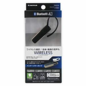 新品 未使用品 【多摩電子】 Bluetooth4.1 ワイヤレスヘッドセット TBM05K 複数購入対応可能 tama's インナー イヤホンマイク AC充電器有り