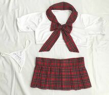 新品 未使用 送料無料bs13インポート品学生服 存在感抜群の大きなリボン コスプレ ヘソ露出でセクシーセーラー服正統派 コスチューム衣装_画像6