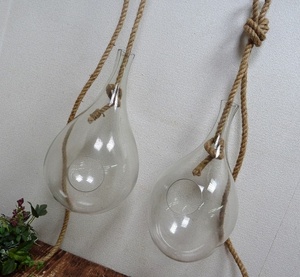 (☆BM)【感謝特別価格】Roost/ルースト ハンディング テラリウム 吹きガラス(L)Recycled Glass Bubble Hanging Terrarium 観葉植物 