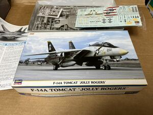 レア1/72ハセガワ 米海軍戦闘機F-14Aトムキャット　ジョリーロジャース　カルトグラフデカール付
