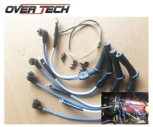 [ over Tec ] sport high tension plug cord Sambar van TV1*2WD NA exclusive use * year verification necessary ( simple earthing attached )