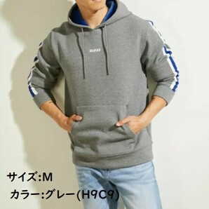 新品GUESS (M)Side Stripe Hoodie ゲス パーカー