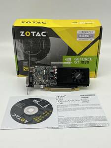 【大黒屋】 ZOTAC GEFORCE GT1030 2GB 64BIT GDDR5 ZT-P10300A-10L PCI-Express グラフィックボード　作動品