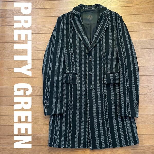 pretty green チェスターコート　ストライプ　サイズ36