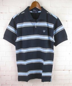 MST8033 FRED PERRY フレッドペリー ボーダー ポロシャツ XS 未使用