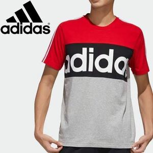 L 新品 アディダス adidas ESSENTIALS COLORBLOCK TEE Gメンズ クルーネック 半袖 Tシャツ Lサイズ 新品 FL0294