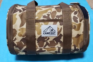 キャプテンスタッグ 「CAMP OUTモデル」ドラム型 ソフトクーラー バック 容量約4L