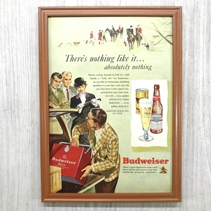 ■即決◆1949年(昭和24年) Budweiser Beer バドワイザー ビール【B4-6122】アメリカ ビンテージ雑誌広告【B4額装品】当時本物広告 ★同梱可