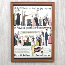 ■即決◆1957年(昭和32年) Schlitz Beer シュリッツ ビール【B4-6124】アメリカビンテージ雑誌広告【B4額装品】当時物/本物広告 ★同梱可_画像1