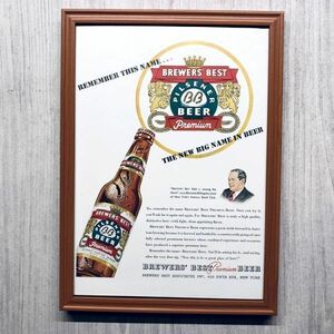 ◆即決◆1950年代 BREWER'S BEST PREMIUM BEER プレミアム ビール【B4-6018】アメリカビンテージ雑誌広告【B4額装品】当時物/本物 ★同梱可