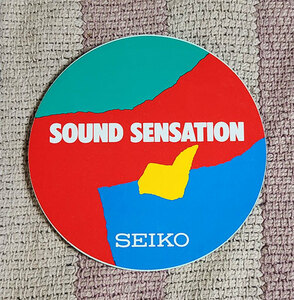 ステッカー　SEIKO セイコー　SOUND SENSATION　シール　未使用　非売品　貴重