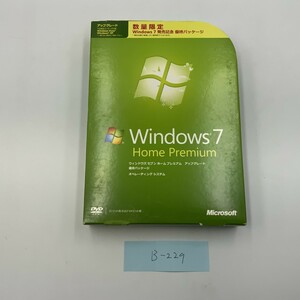 Windows 7 Home Premium 32bit/64bit アップグレード版 プロダクトキー付き B-229