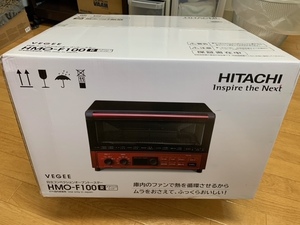 【新品・未開封】日立 コンベクション オーブントースター HMO-F100 レッド