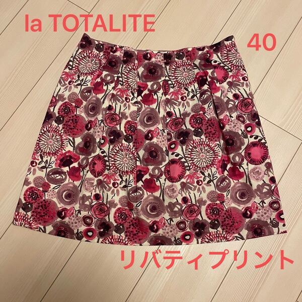 la TOTALITE リバティプリント ミニスカート 40