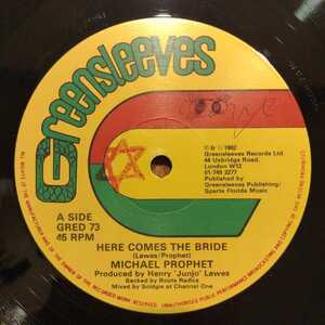 Michael Prophet - Mystic Eyes / Here Comes The Bride - Bring The Couchie Come [Greensleeves Records - GRED 73]