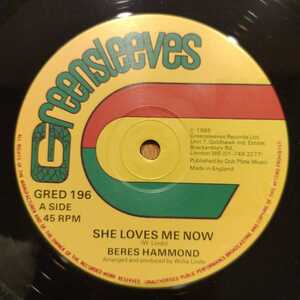 Beres Hammond / She Loves Me Now　[Greensleeves Records - GRED 196]