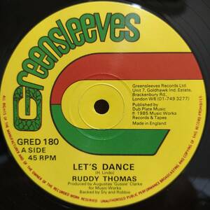 Ruddy Thomas - Larry Marshall / Let's Dance - I Admire You　[Greensleeves Records - GRED 180]