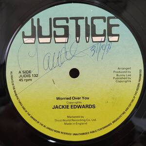 Jackie Edwards / Worried Over You - Dinner For One　[Justice - JUDIS 132]