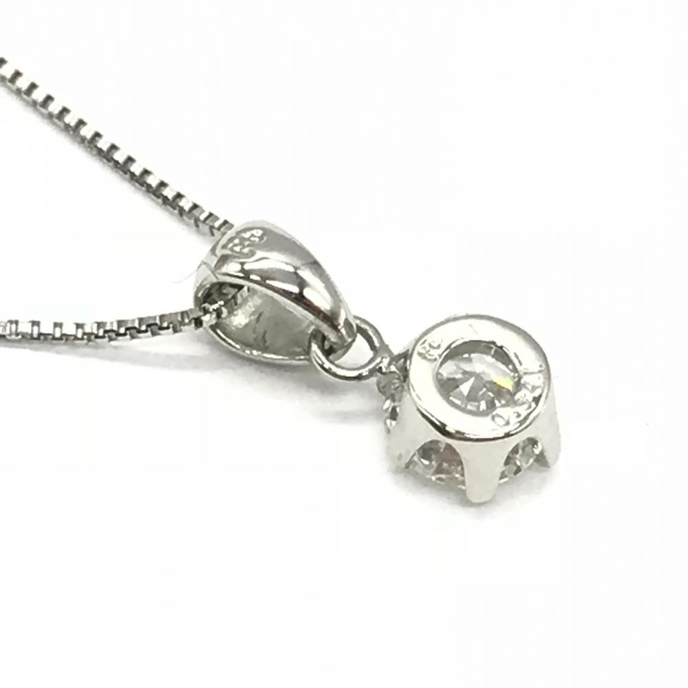 輸入 ダイヤモンド ネックレス 一粒 新品 プラチナ カラット 鑑定