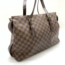 LOUIS VUITTON ルイヴィトン N51119 チェルシー ダミエ レディース トートバッグ ショルダー 肩掛け ブラウン ブランド 管理RT27438_画像2