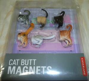  новый товар нераспечатанный KIKKERLAND Cat Butt Magnets кошка bat магнит кошка 