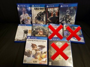 PS4ソフト 7本セット オーバーウォッチ サイコブレイク2