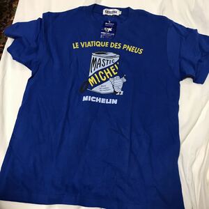  new goods unused tag attaching MICHELIN Michelin viva n dam T-shirt oil can size S 2016 year blue 