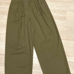 新品81%OFF マックスマーラ Max Mara ワイドパンツ カーキ 36サイズ 【送料無料】