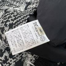 良品 ロペ 日本製 スカート ツイード素材 綿/ ウール混 黒 ブラック 36 レディース_画像6