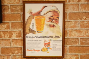 フロリダ オレンジ 復刻広告 B4額縁付き ◆ クリスマス B4-159