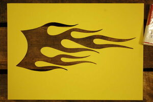  fire pattern stencil paper pattern * fire ... . fire seat [A4-6]