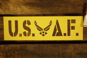 US Air Force new Logo stencil paper pattern seat * Air Force USAF [A4-4]