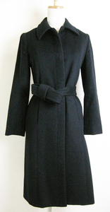 #VICKY[ Vicky ] black Anne gola wool long coat 1